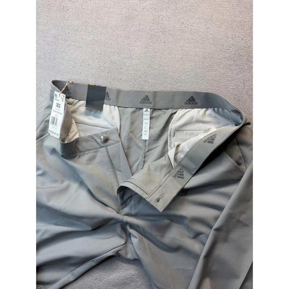 Adidas Ultimate360 Tapered Golf Pants Mens 38x32 Grey HA9134 New With Tags‎